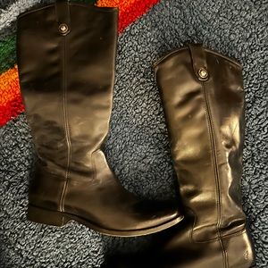 Like New Tall Black Leather Frye Riding Boots